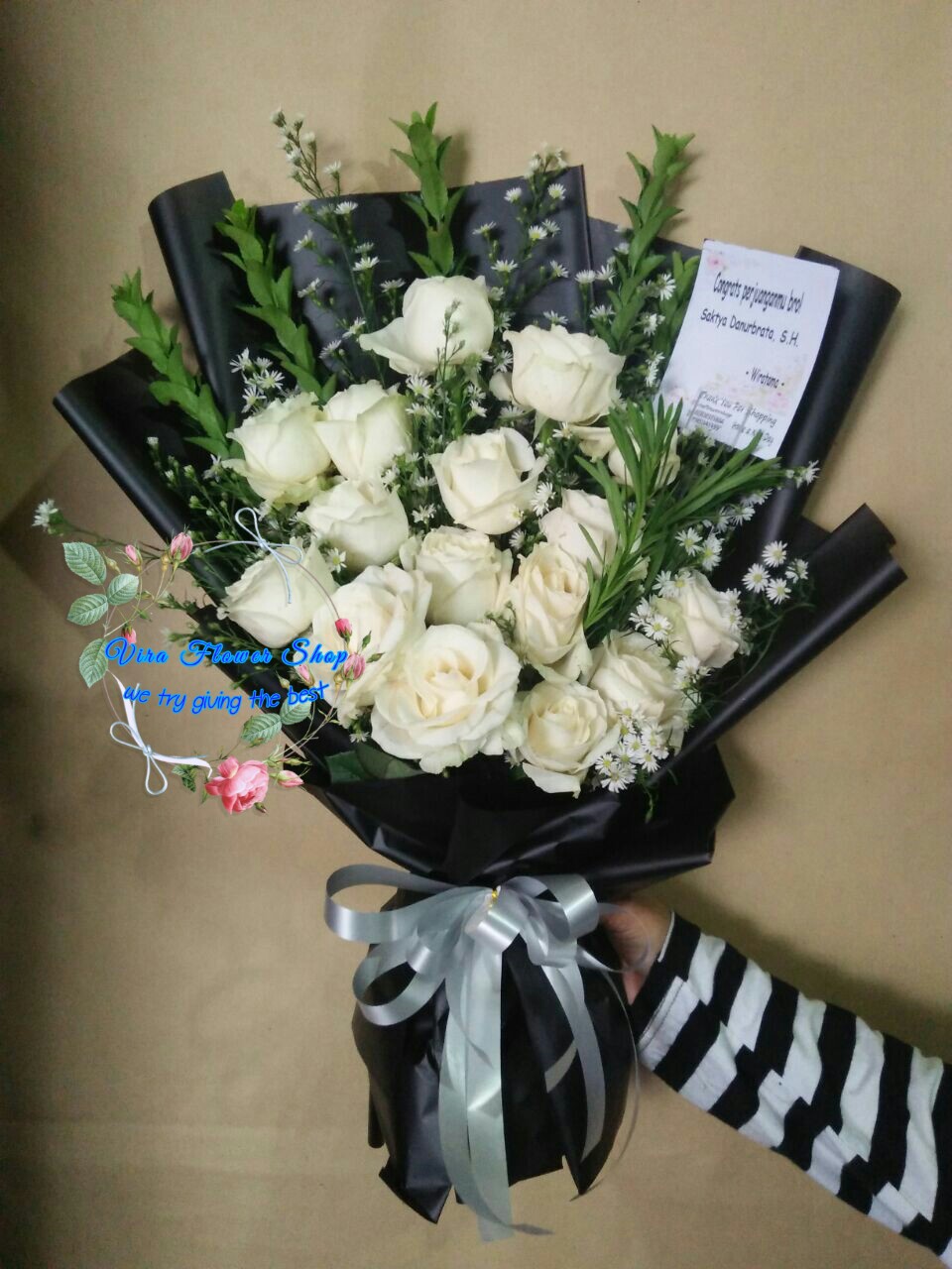 Detail Produk Buket Bunga Mawar Putih Bunga Valentine Bunga