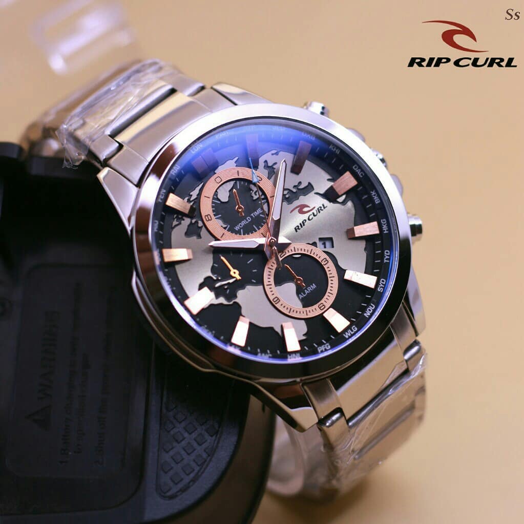 Jam tangan Pria / Watch for Men Ripcurl - silver combine gold